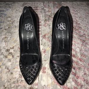 NEW ROCK AND REPUBLIC STUDDED HEELS - 36.5